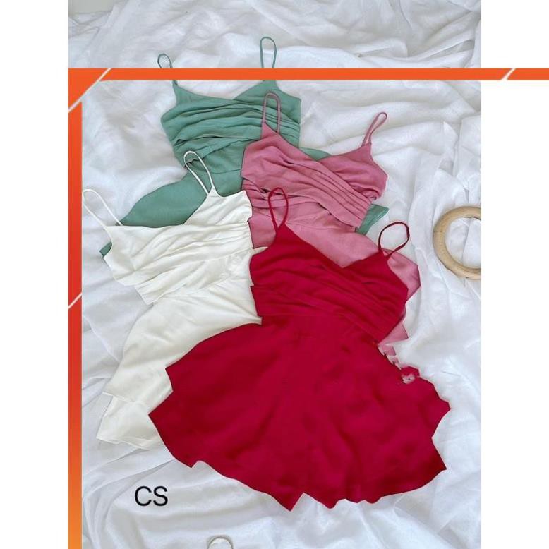 [ Mã FAGREEN245 giảm 10% tối đa 30K đơn 99K] [ HOT HIT 2021 ] Jumpsuit 2 dây giả váy