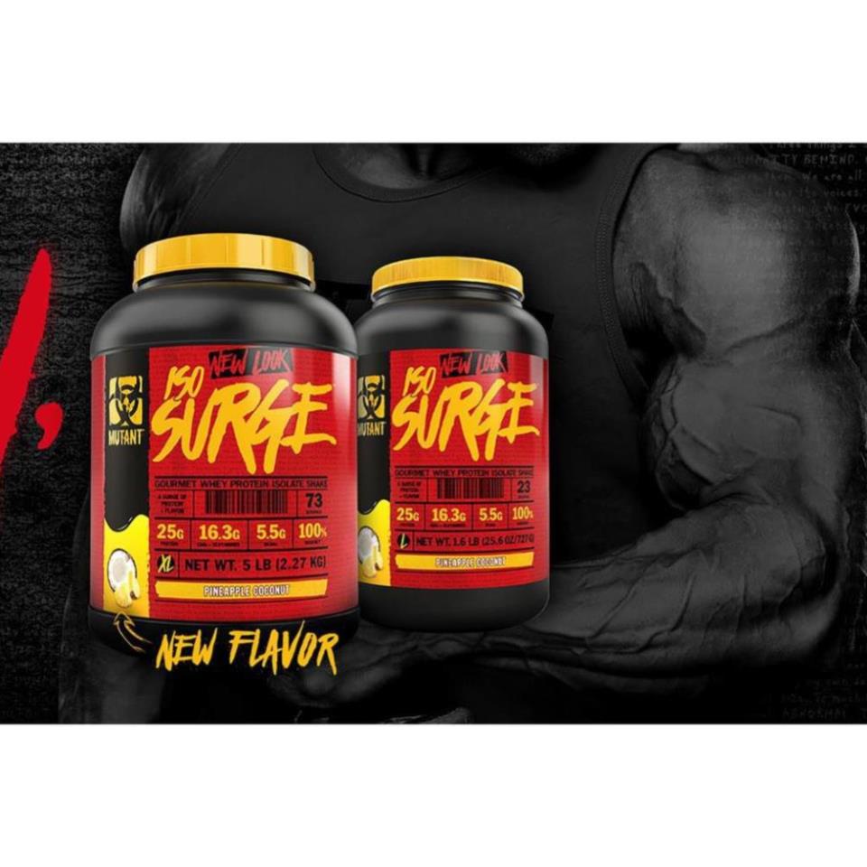 Sữa Tăng Cơ whey isolate Mutant Iso surge 5 Lbs
