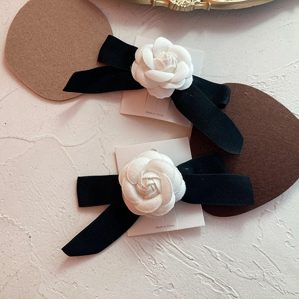 Kẹp Tóc Đính Hoa Thời Trang Retro Cho Nữ