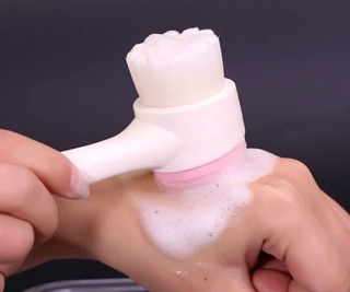 Cọ rửa mặt 2 đầu Silicon Massage