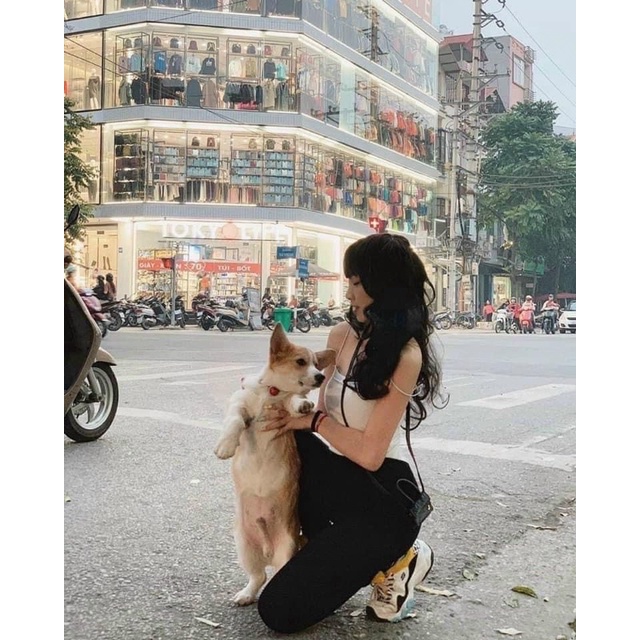 Áo 2 Dây 🌸Freeship🌸 Croptop Đen Trắng Chất Bozip Hottrend