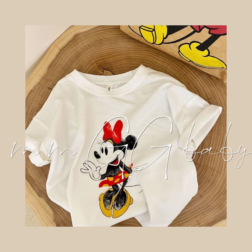 Áo Thun Tay Ngắn Vải Cotton In Hoạt Hình Vịt Donald Kiểu Hàn Quốc Dễ Thương Cho Bé