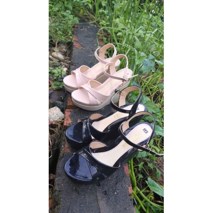 Cao gót đế xuồng chéo 12 phân cực nhẹ