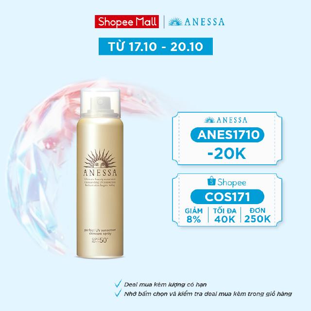 Xịt chống nắng bảo vệ hoàn hảo Anessa Perfect UV Sunscreen Skincare Spray 60g_16174