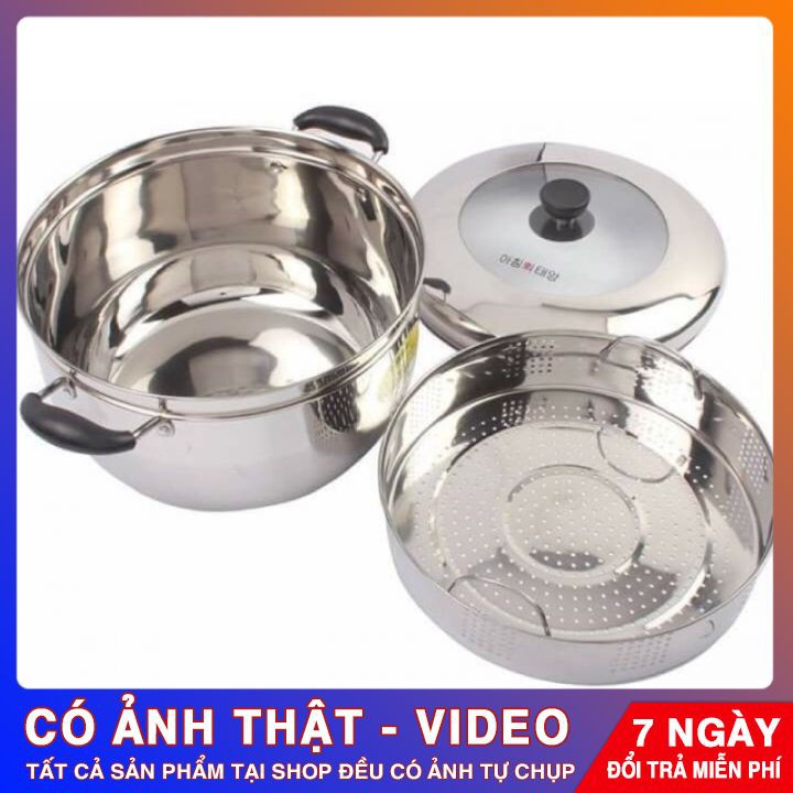 Nồi hấp ⭐️ CHÍNH HÃNG ⭐️Nồi hấp Hàn Quốc steam cooker đa năng thiết kế bằng inox cao cấp dùng cho mọi loại bếp