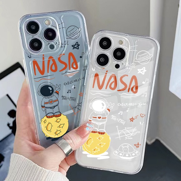 Ốp Điện Thoại TPU Gel Đệm Khí Chống Rơi Hình NASA Cho Samsung Galaxy S22 Plus Note 20 Ultra 10 S21 FE S20