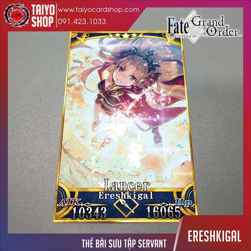 Thẻ bài custom card bánh xốp anime Fate/Grand Order FGO để sưu tầm tự chọn Ereshkigal