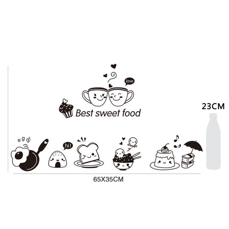 Decal dán tường hình tách cà phê độc đáo