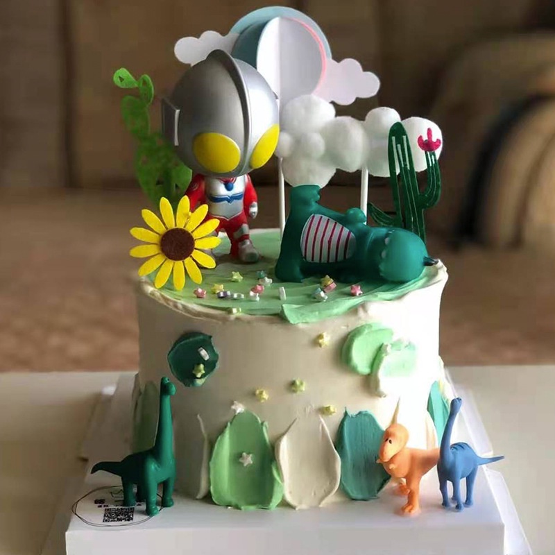 Set 6 Mô Hình Các Nhân Vật Hoạt Hình Trang Trí Bánh Kem