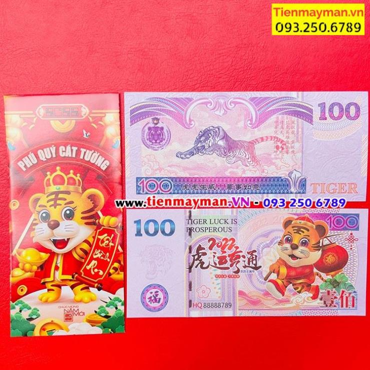 [siêu rẻ] Tờ Tiền Con Cọp Hổ Macao Đài Loan Trung Quốc lưu niệm Lì Xì Tết 2022 - Quà Tết Độc Đáo, Hợp phong thủy