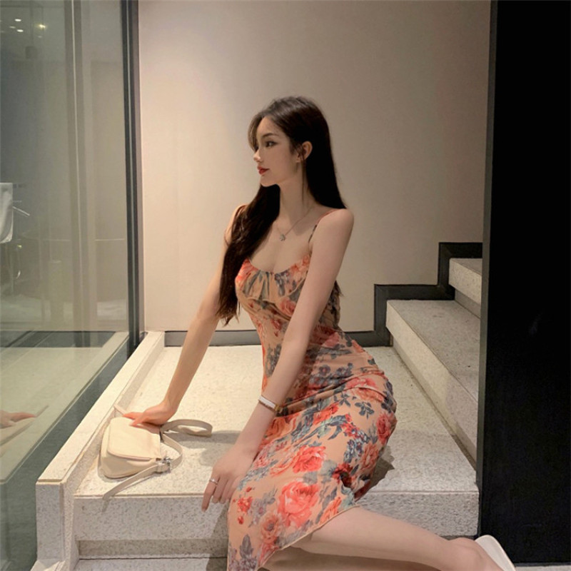 Đầm Maxi Hai Dây In Họa Tiết Xinh Xắn Dành Cho Nữ | BigBuy360 - bigbuy360.vn