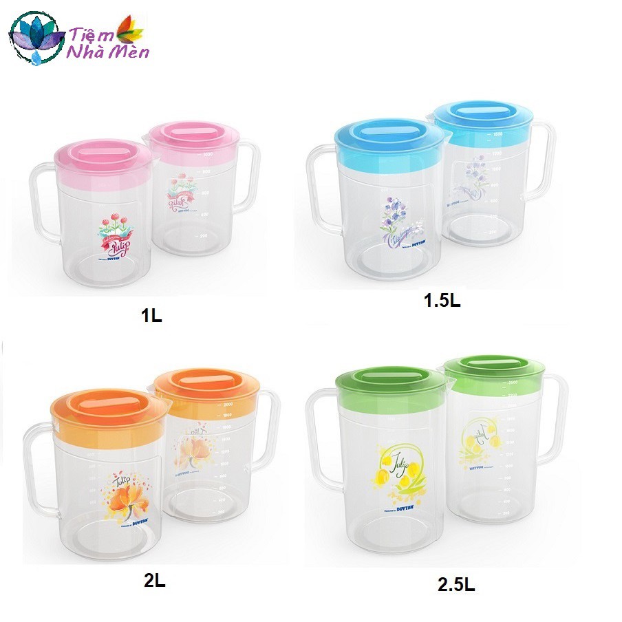 Combo 20 Ca Tulip Nhựa Duy Tân 1 Lít/ 1.5 Lít/ 2 Lít/ 2.5 Lít