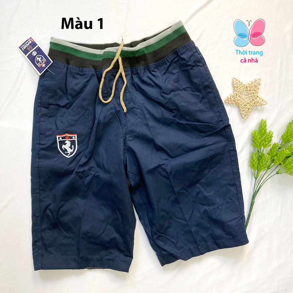 Quần kaki lửng cho nam 45-60kg lưng bo thun - QN97