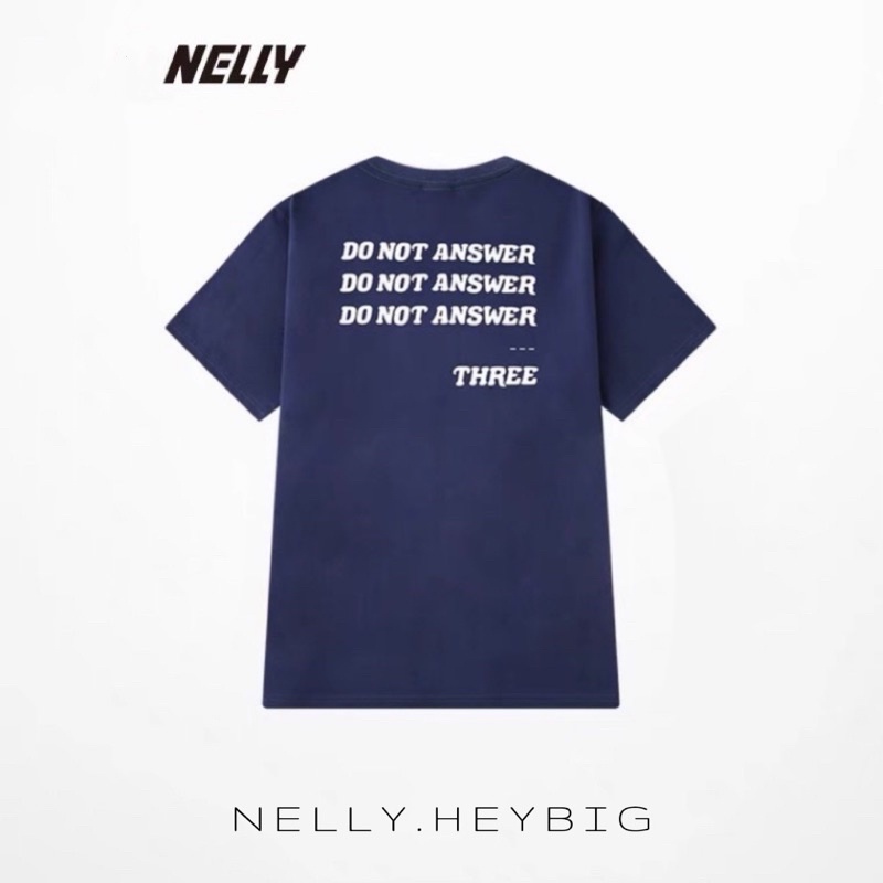 Áo thun tay lỡ Nelly 7500 form rộng dành cho nam và nữ ANSWER 12 50