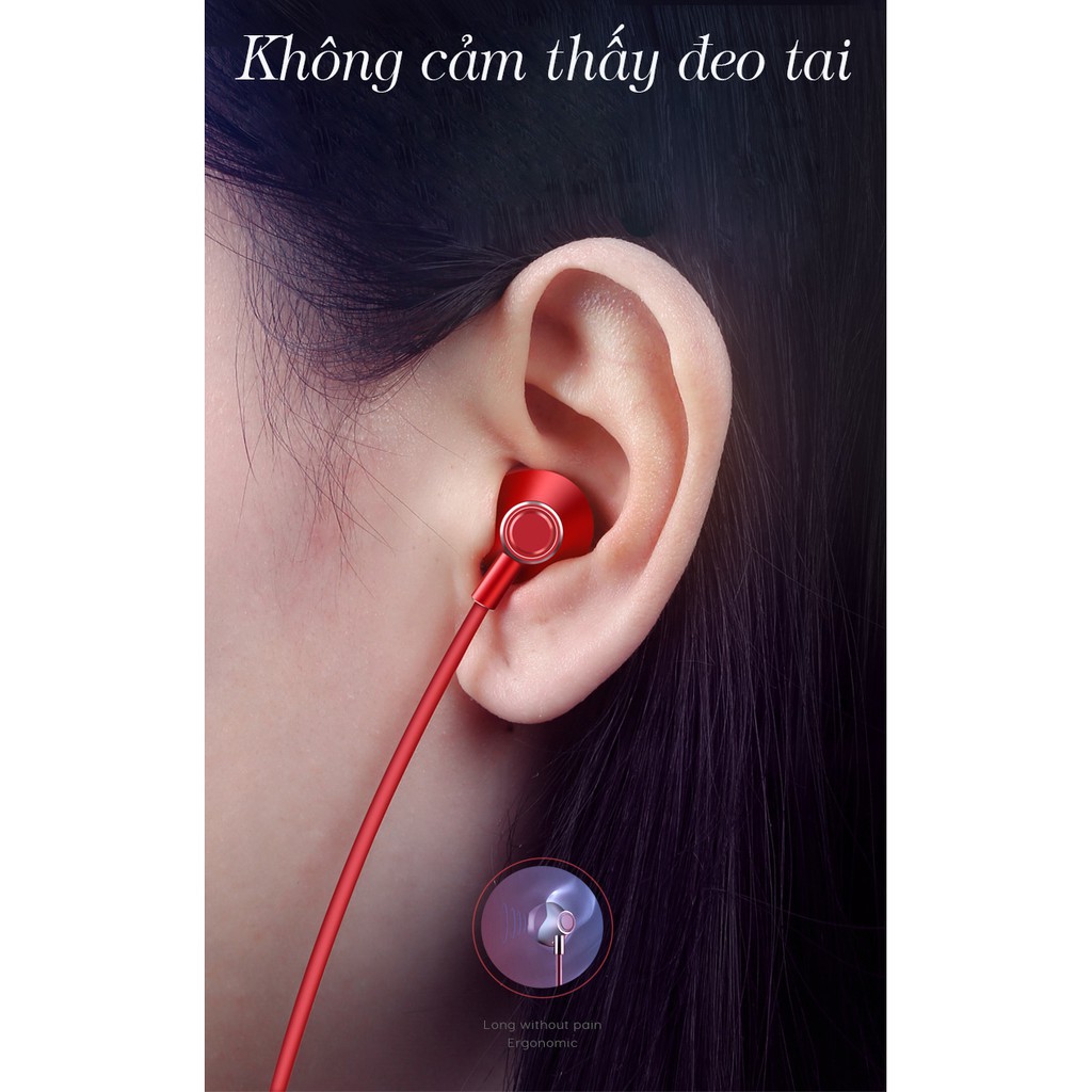 Tai nghe bluetooth 5.0 thể thao không dây DD8 Siêu bass nghe nhạc cực hay thích hợp tập gym, chạy bộ