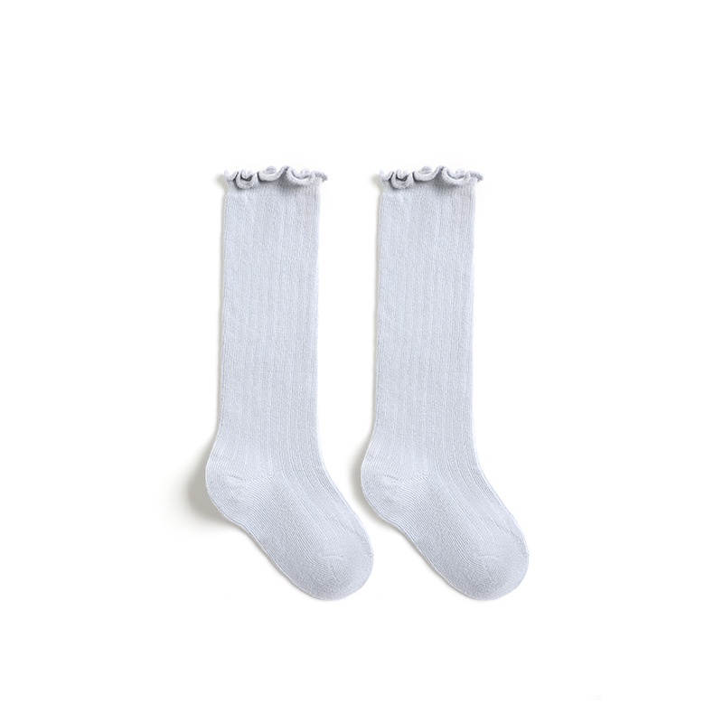 Vớ cotton Dài Qua Gối Phối Ren Màu Sắc Xinh Xắn Cho Bé Gái