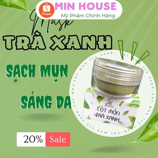 3 hộp bột lột mụn trà xanh, lột sạch mụn cám mụn đầu đen bã nhờn