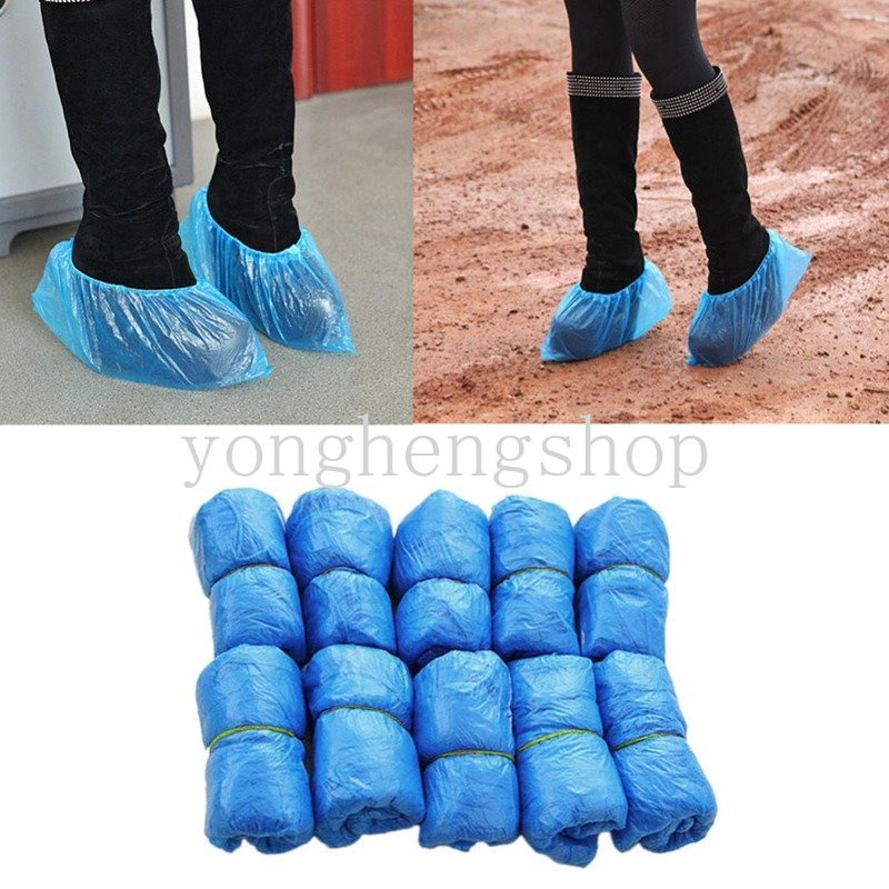 Bộ 100 Bọc Giày Chống Nước Chống Bụi Dùng Một Lần Tiện Dụng