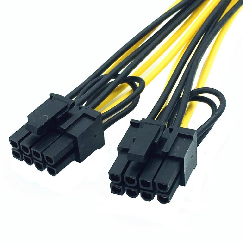 Cáp chia nguồn VGA 6pin ra 2x8Pin (6+2) cấp nguồn cho card VGA-C15