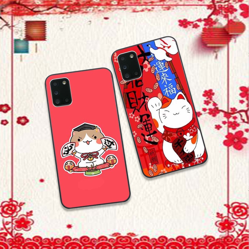 Ốp lưng Samsung A31 / A51 / A71 bộ hình TẾT Mèo thần tài may mắn MANEKI NEKO cực đáng yêu, siêu đẹp