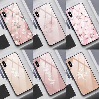 Ốp lưng kính samsung galaxy note 8 note 9 note 10 note 10 plus in hình hoa