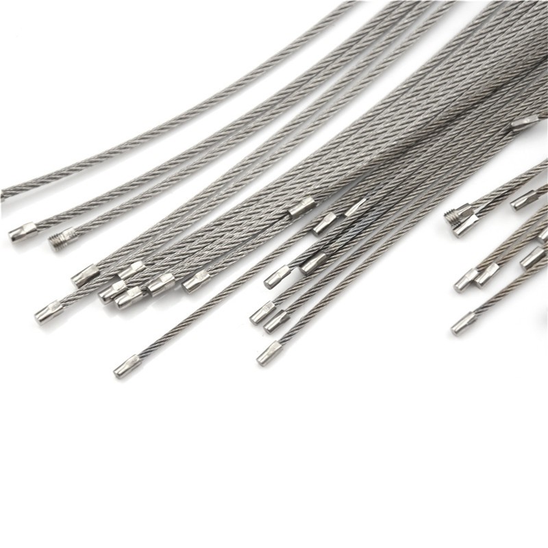 Set 10 Dây Móc Khóa Bằng Thép Không Gỉ 10 / 15 / 20cm