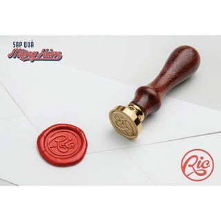 Con dấu sáp làm theo yêu cầu (Wax Seal Order). Thiết kế logo, chữ cái đám cưới, tên thương hiệu, hình ảnh, text custom