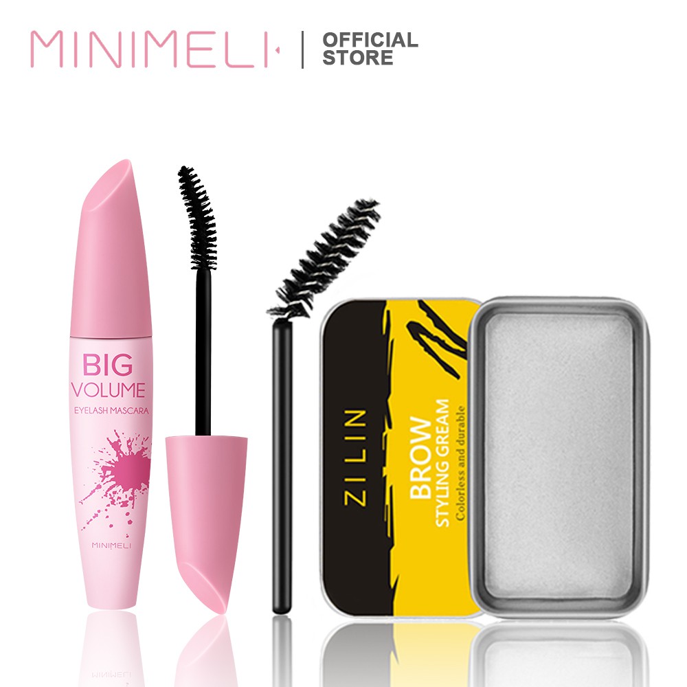 Sáp Định Hình Lông Mày Và Mascara Minimeli Kháng Nước Màu Tự Nhiên 60g