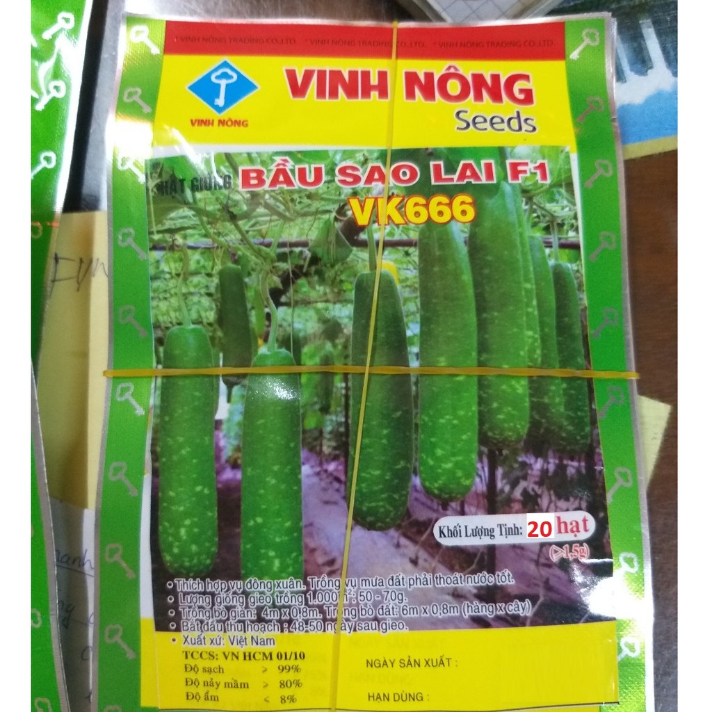 Hạt Giống Bầu Sao Lai F1 (20 hạt)