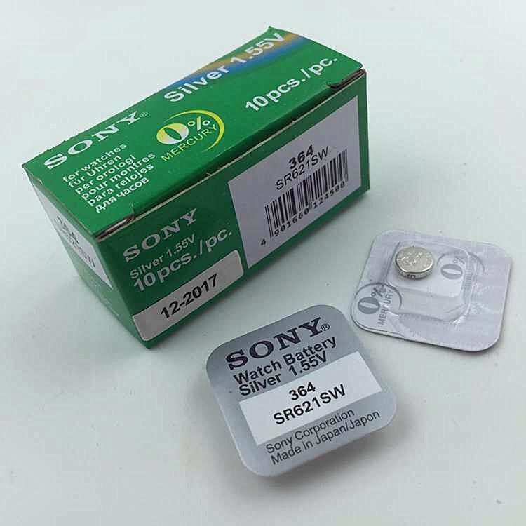 Pin đồng hồ Sony SR621SW dành cho đồng hồ kim 3 kim (Loại tốt-Giá 1 viên)