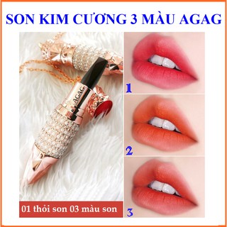 Nữ hoàng Son, Son kim cương vương trượng Son môi 3 màu son trong 1 thỏi