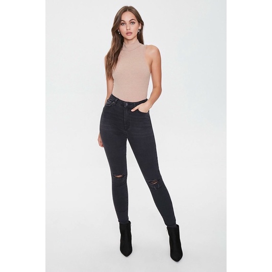 BEUCLOSET -Bodysuit cổ lọ siêu xinh F21 | BigBuy360 - bigbuy360.vn