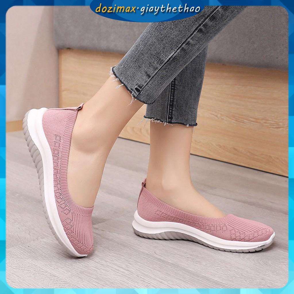 Giày lười bata nữ cao cấp siêu nhẹ ,siêu êm phù hợp với mọi lứa tuổi