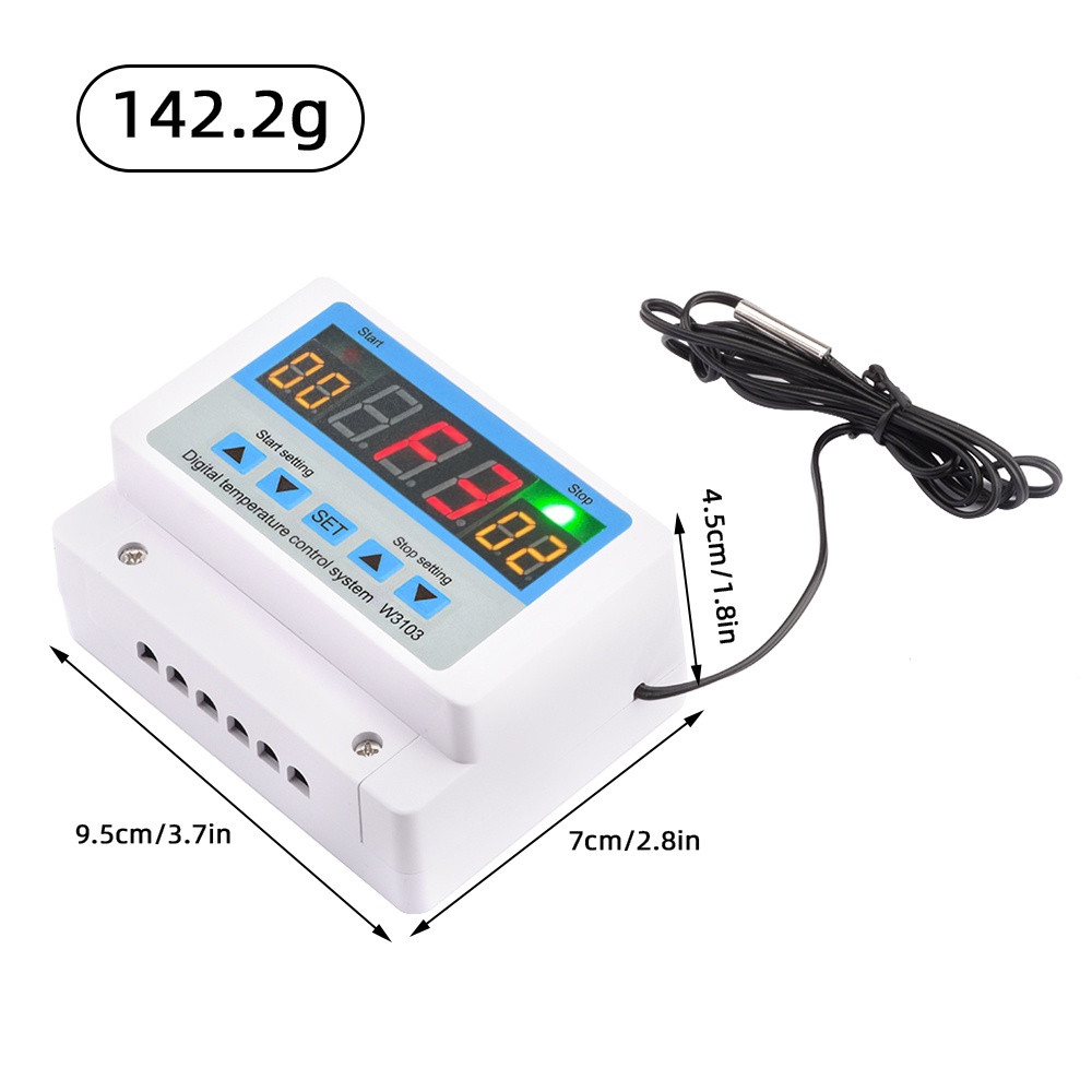Bộ điều khiển nhiệt độ kỹ thuật số DIYMORE w3103 công suất cao 30a 12v / 24v / 220v