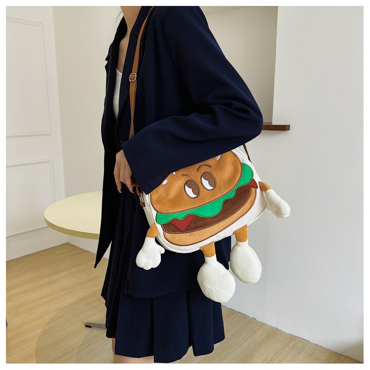 Balo Canvas Cỡ Lớn In Hình Burger 2022 NB00052