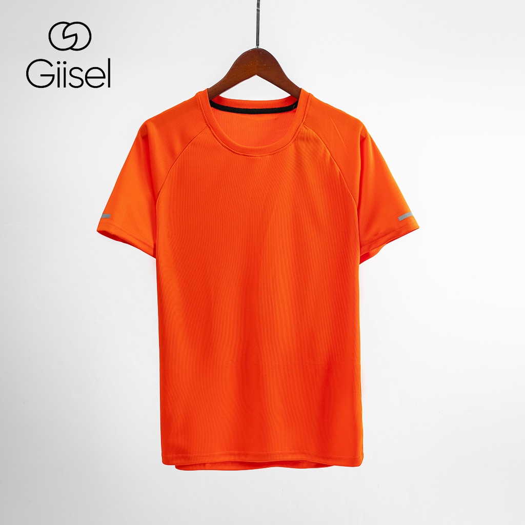 Áo thun thể thao phông nam nữ unisex chất liệu poly drop thoáng khí co giãn thích hợp cho hoạt động thể thao Giisel