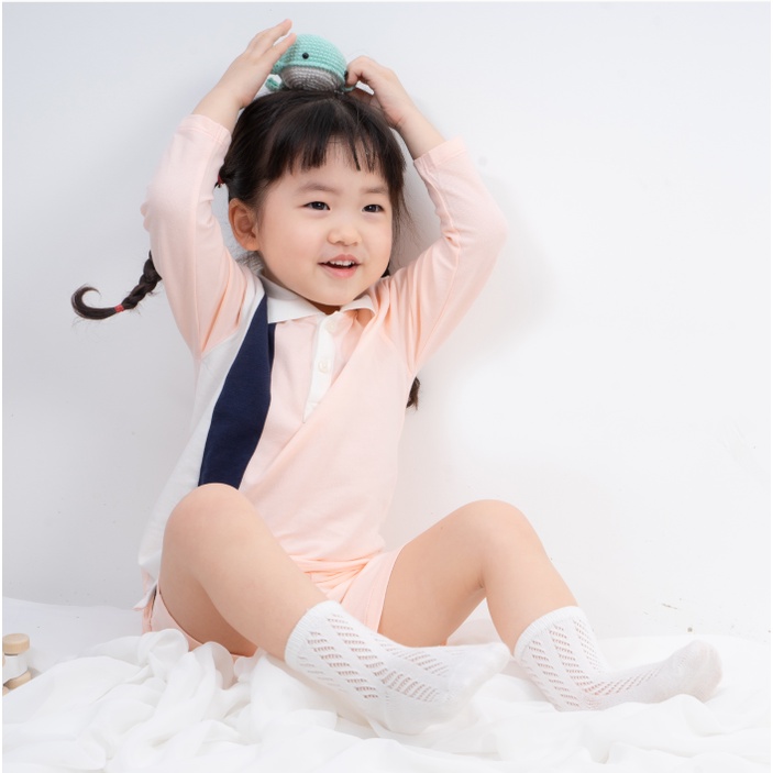 Áo dài tay phối Ponie BU Baby