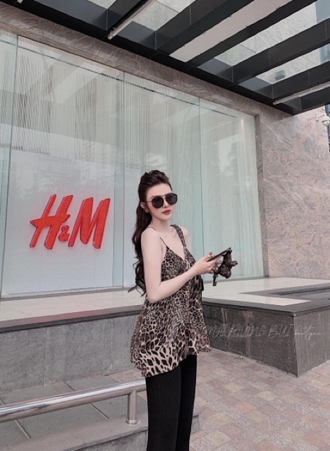 Chip - Áo dây da báo chun lưng cho nữ | BigBuy360 - bigbuy360.vn