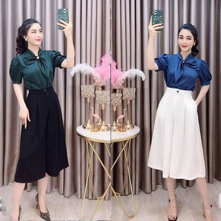 Quần đũi ống rộng giả váy