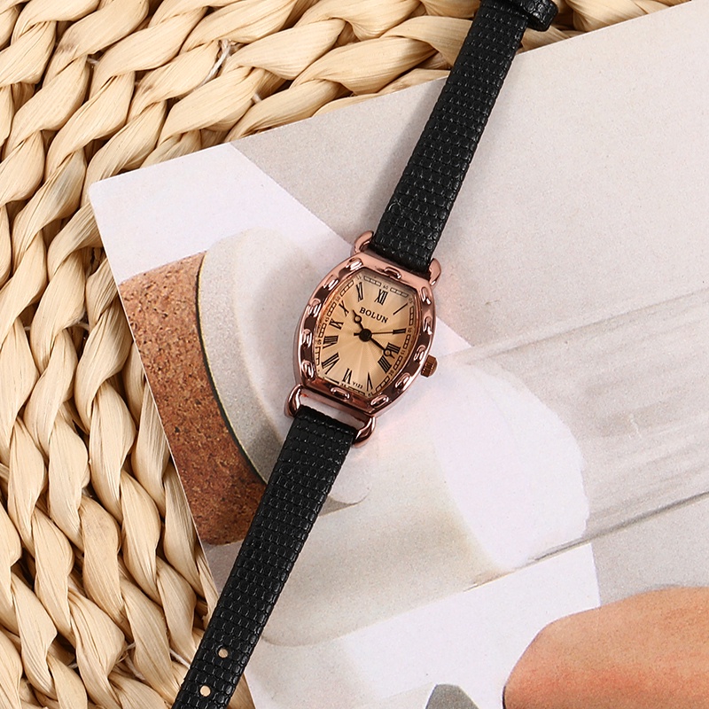[Siêu hot] Đồng hồ nữ Bolun dây da Fullbox Mặt chữ nhật đính đá siêu xinh size 22mm. Đồng hồ thời trang giá rẻ | BigBuy360 - bigbuy360.vn
