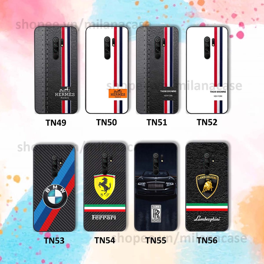 Ốp Xiaomi Redmi 9 in hình các thương hiệu nổi tiếng trẻ trung thể thao cá tính