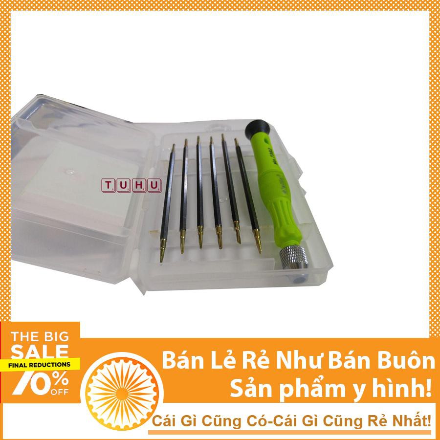 HAUI Bộ tô vít sửa điện thoại 6 thanh loại tốt RUIKE DHCNHN