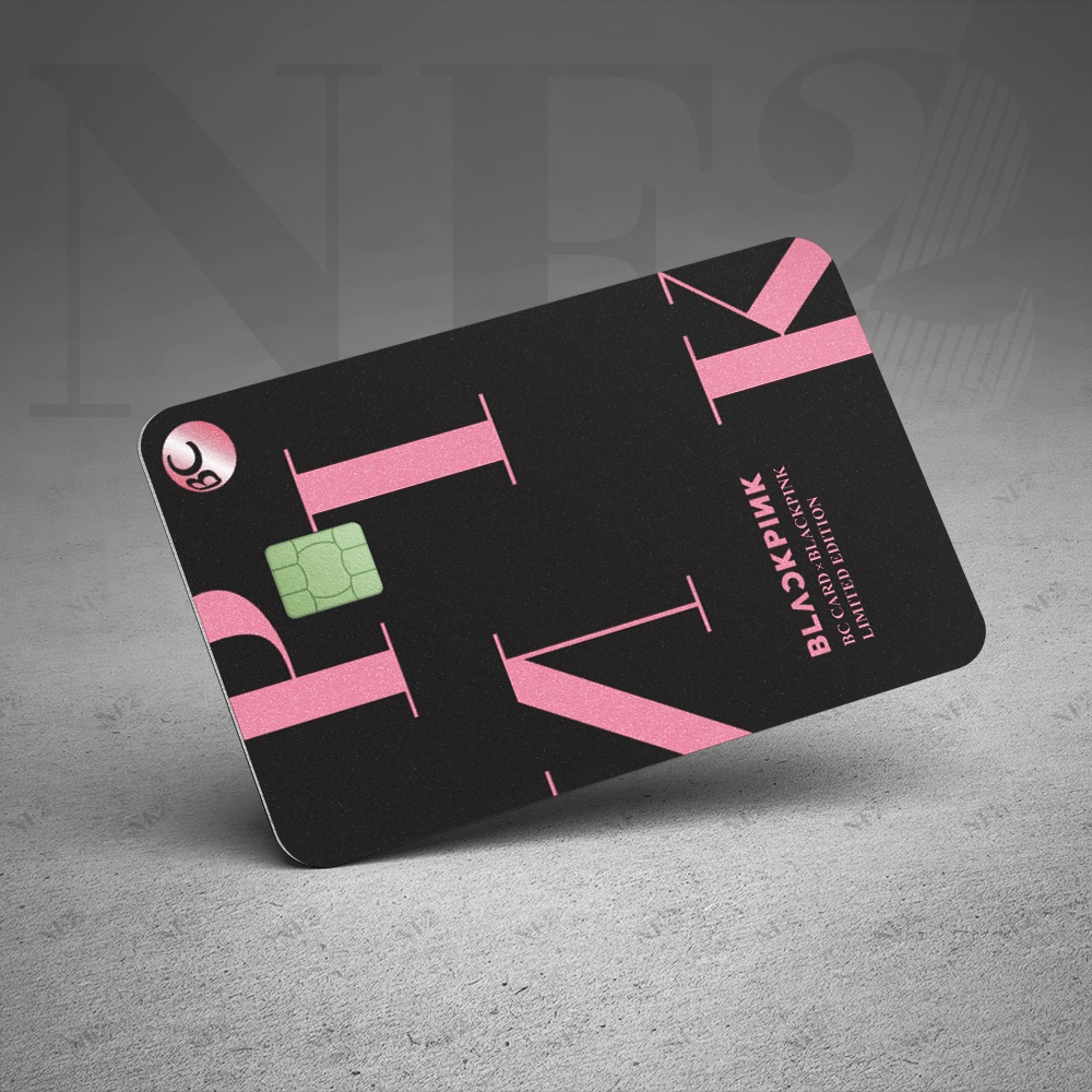 BLACKPINK CARD - Decal Sticker Thẻ ATM  Miếng Dán Trang Trí NF2 Cards