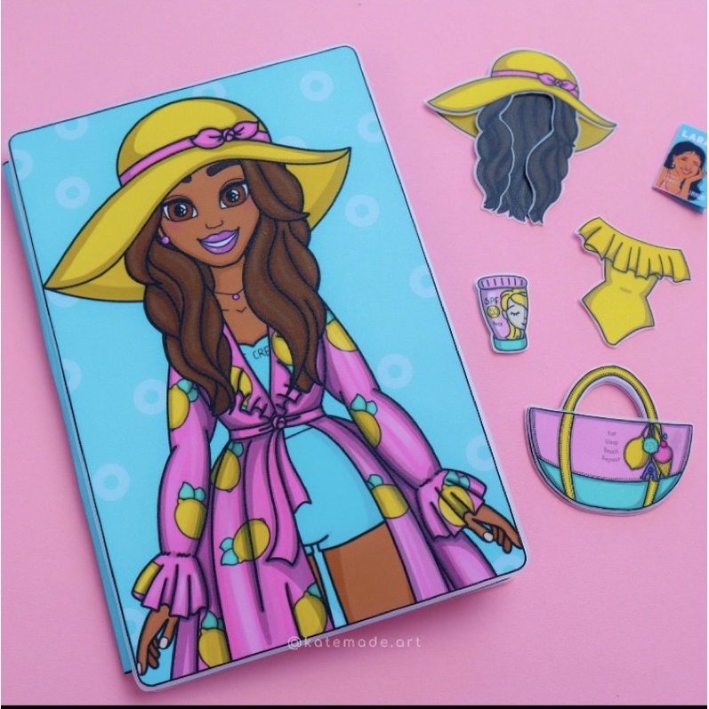 BÚP BÊ GIẤY BỘ SƯU TẬP THỜI TRANG BIỂN