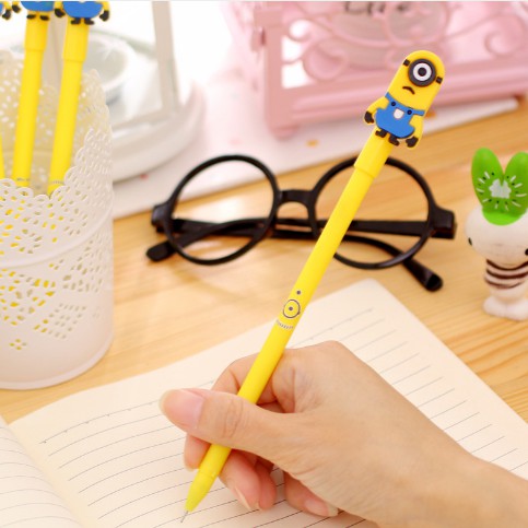 Bút nước kiểu dáng minion - mực đen/xanh