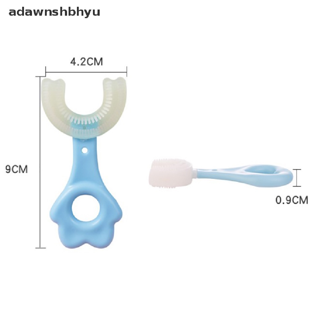 Bàn Chải Đánh Răng Silicon Hình Chữ U An Toàn Cho Bé