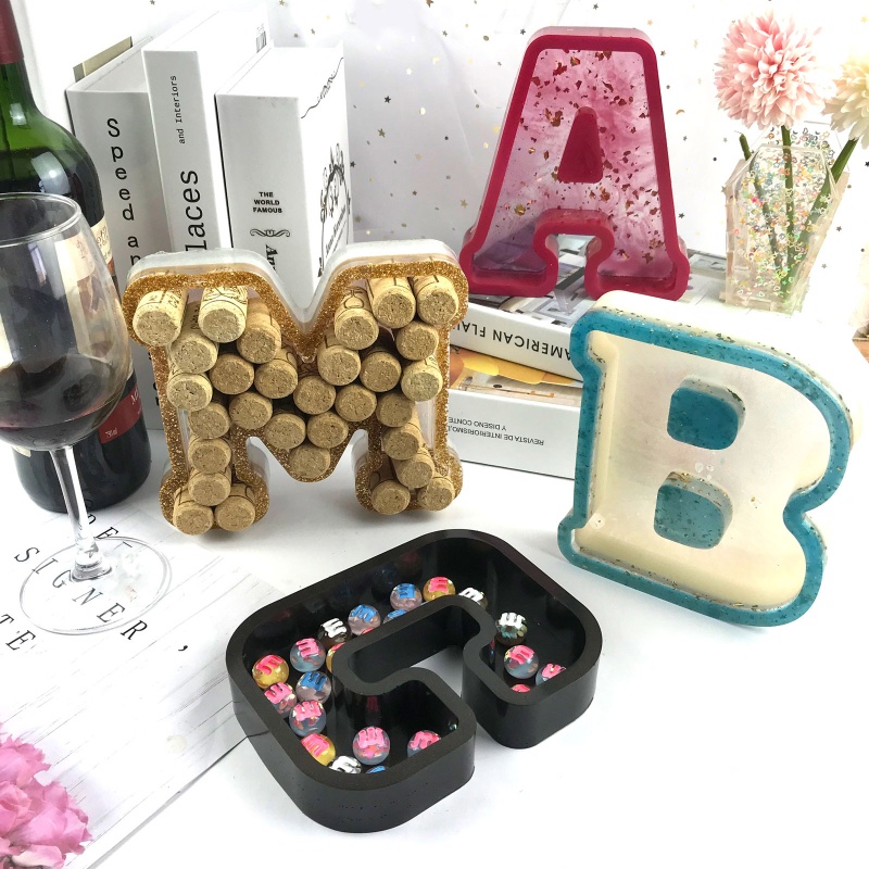 Sa Khuôn Làm Hộp Đựng Trang Sức In Chữ A B C for M DIY