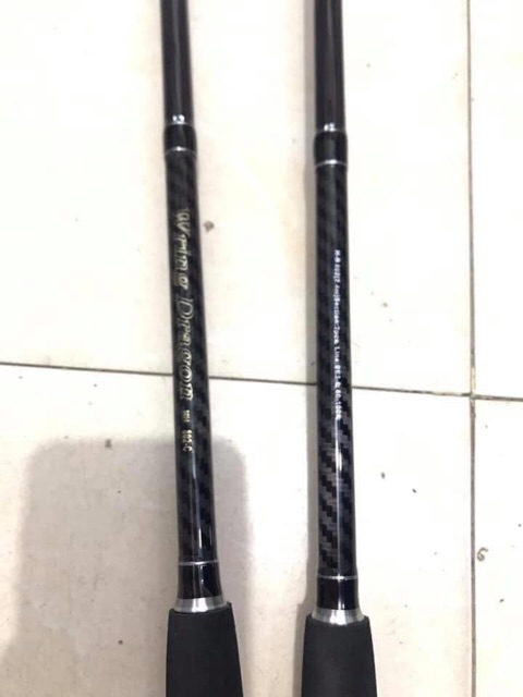 cần câu lure 2 khúc rỗng dài 2m4 có cả ngang có đứng cần cực khoẻ y hình