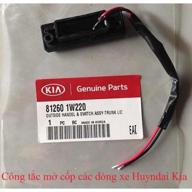 Nút Mở Cốp Tự Động Xe Kia Morning, Hyundai Grand i10, Picanto, Kia Rio, Hyundai Accent