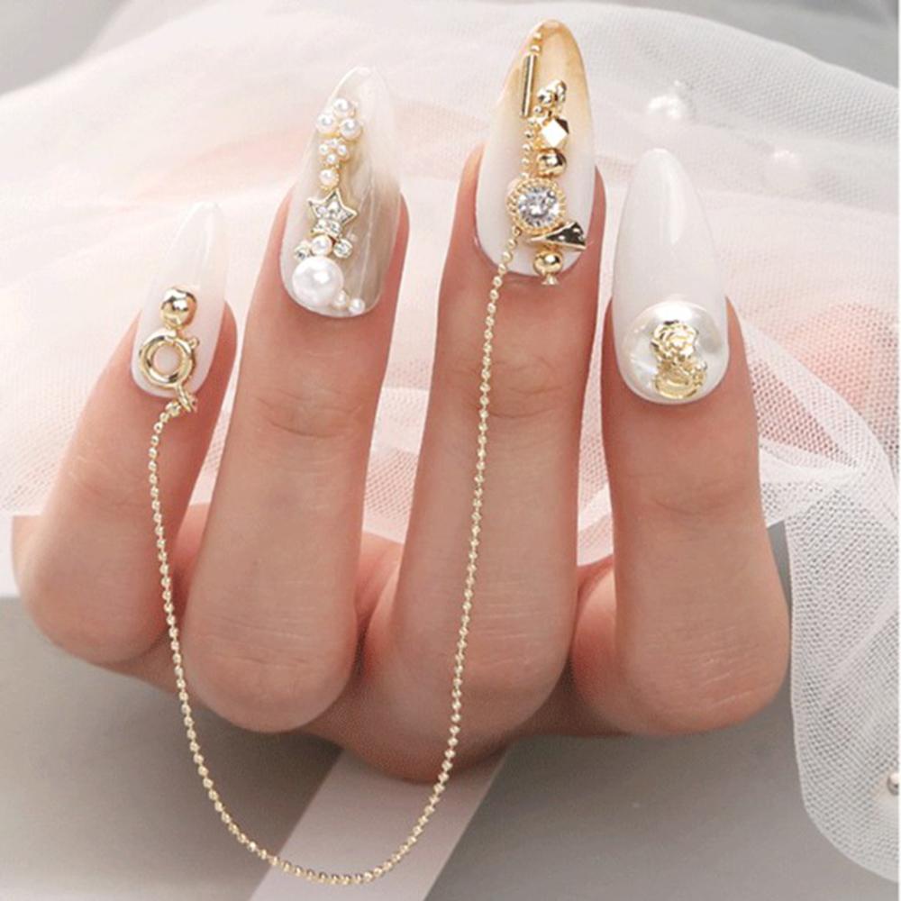 Set 2 Hộp Phụ Kiện Trang Trí Móng Tay CLEOES|Phụ Kiện Trang Trí Móng Tay Hình Bướm 3D Bằng Hợp Kim DIY